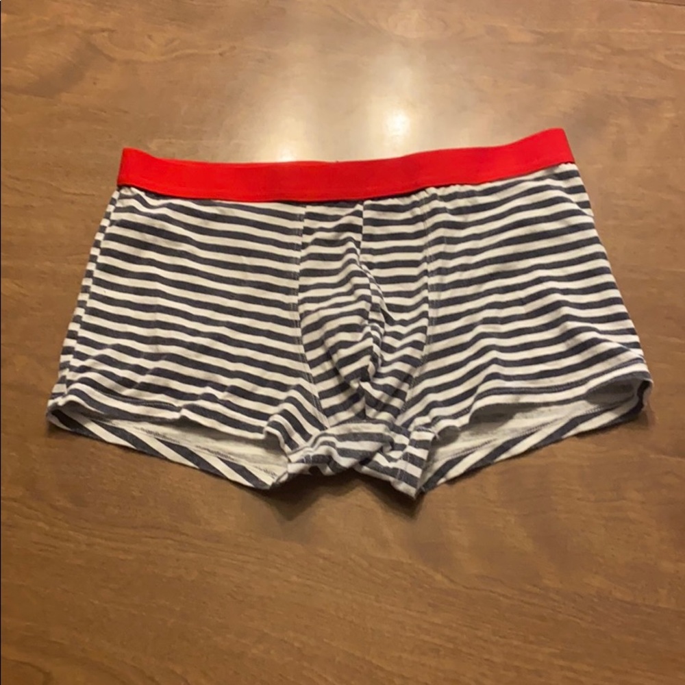 Blue & White Stripped Trunks